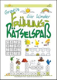 Lustige Frühling-Rätsel zum kostenlosen Download als PDF-Datei. Viel Spaß!