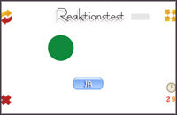 Reaktionstest - Online-Spiel - Teste deine Reaktionsgeschwindigkeit.