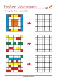 Muster übertragen - Wahrnehmung und Aufmerksamkeit fördern