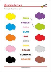 Farben lernen – Kostenloses Poster zum Ausdrucken für Kinder