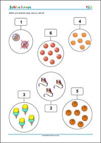 Wie oft siehst du? - Kostenlose Arbeitsblätter als PDF zum Ausdrucken