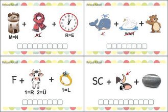 Bilderrätsel mit Lösungen für Kinder