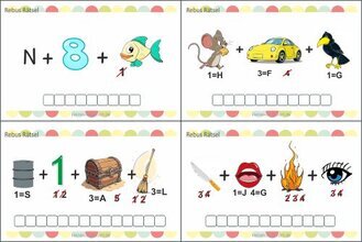 Bilderrätsel mit Lösungen für Kinder