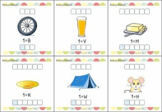 Bilderrätsel mit Lösungen für Kinder