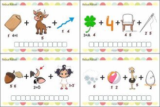 Bilderrätsel mit Lösungen für Kinder