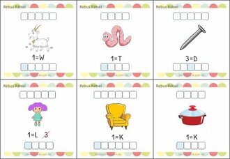 Bilderrätsel mit Lösungen für Kinder