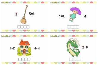 Bilderrätsel mit Lösungen für Kinder