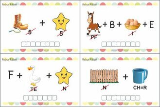 Bilderrätsel mit Lösungen für Kinder